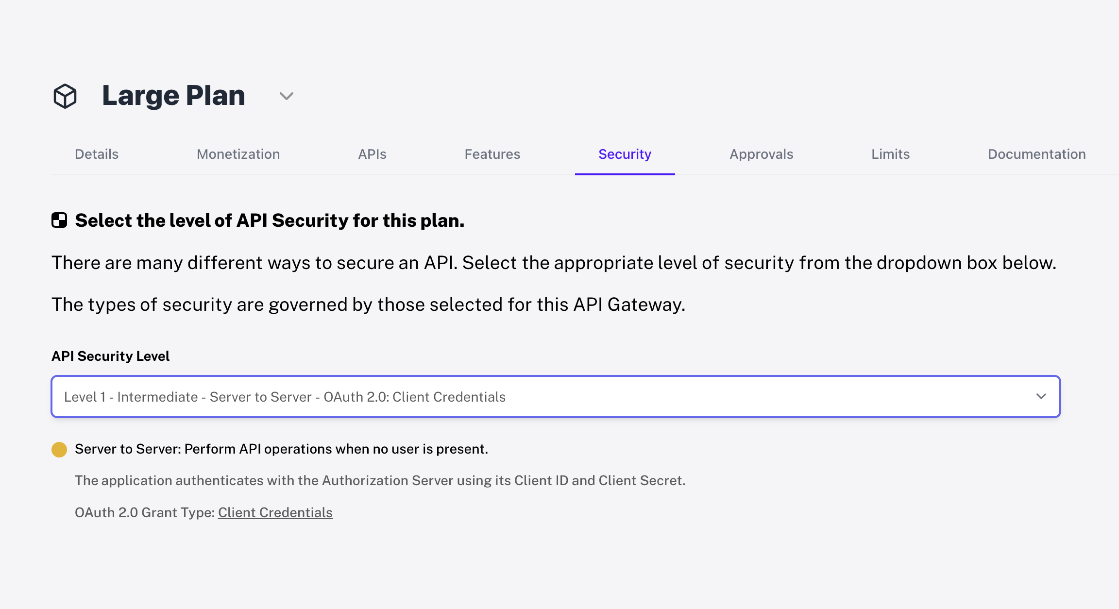 Apiable security settings showing OAuth and access controls