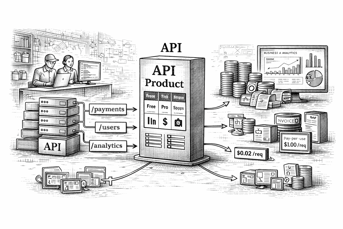 Monetising APIs — API product with pricing tiers, usage-based billing, and revenue analytics
